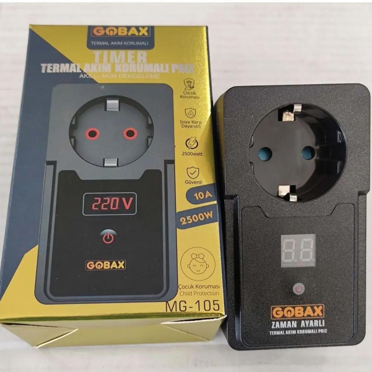 Gobax Mg-105 Tekli Soket Kablosuz Akım Korumalı Priz