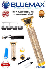 Bluemax KP-1949 Saç Sakal 4 Başlıklı Sinekkaydı Islak Kuru Tıraş Makinesi