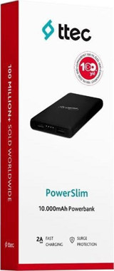 Ttec İmza 10000 mAh Hızlı Şarj Type C Çoklu Bağlantı Powerbank Siyah