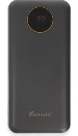 Yosonda A70 30000 mAh Dijital Göstergeli Type C Powerbank Siyah