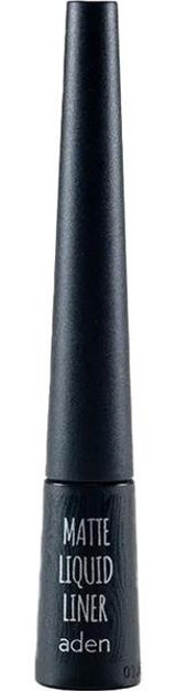 Aden Cosmetics Suya Dayanıklı Mat Siyah Kalıcı İnce Uçlu Likit Eyeliner