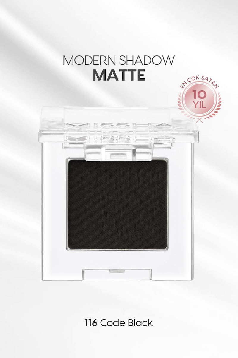 Missha Modern Shadow Matte Code Black 116 Toz Mat Tekli Göz Farı