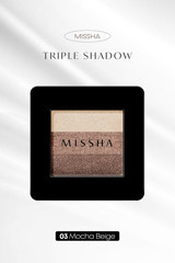 Missha Triple Shadow Mocha Beige 03 Toz Işıltılı Palet Göz Farı