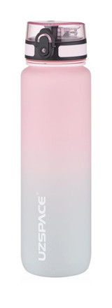 Uzspace Softtouch Gri-Pembe Tritan Motivasyonlu Matara 1 lt