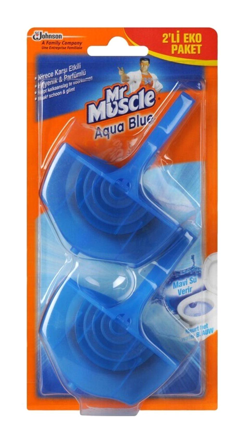 Mr. Muscle Aqua Blue Klozet Bloğu 2x40 gr