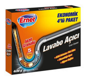 Ernet Aktif Granüllü Lavabo Açıcı 4x50 gr