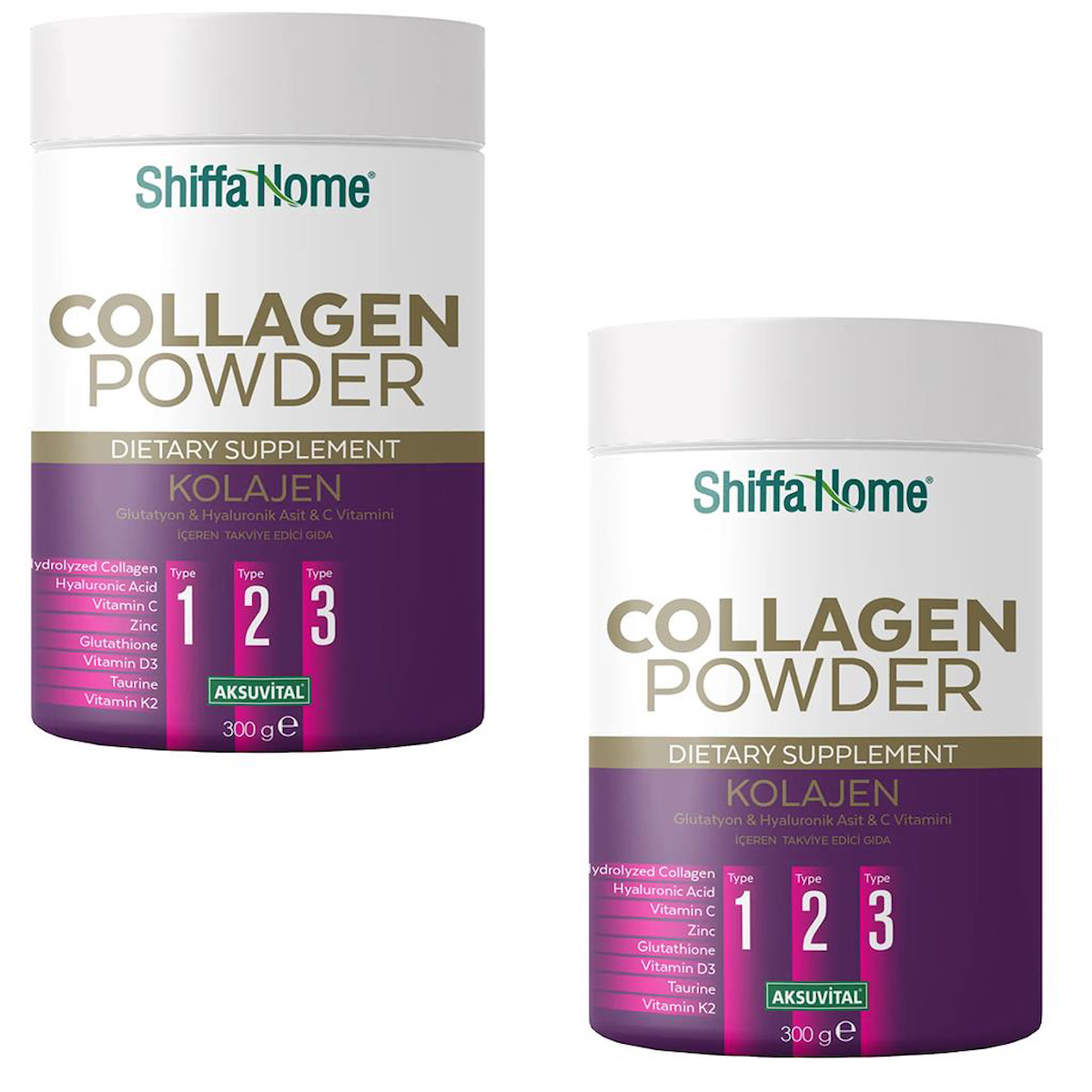 Shiffa Home Kolajen Toz 2x300 gr