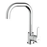 NSK Legna Plus N2067802 Aplike Çift Girişli Aç Kapa Eviye Bataryası Gümüş