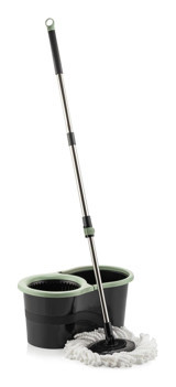 Emay Home Döner Başlıklı Smart Black Jr. 2'li Mop Seti Siyah