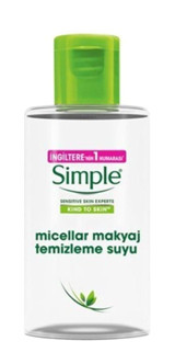 Simple Alkolsüz Tüm Ciltler Su Bazlı Makyaj Temizleme Suyu 100 ml