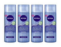 Nivea Aqua Sensation Alkolsüz Tüm Ciltler Su Bazlı Yüz Temizleme Jeli 4x200 ml