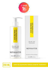 Skinmaster Leke Karşıtı Alkolsüz Tüm Ciltler Su Bazlı Yüz Temizleme Jeli 200 ml