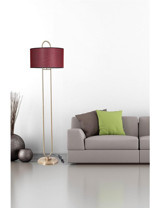 Lumexx Metal Ayaklı Silindir Lambader 170 cm Bordo