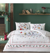 Taç Charm Glow Pamuk 200x220 cm Çarşaflı Baskılı Çift Kişilik Nevresim Takımı Çok Renkli