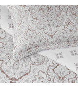Taç Cassandra Saten 4 Mevsim 200x220 cm Çarşaflı Fitilli Çift Kişilik Nevresim Takımı Gri