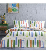 Taç Legrand Pamuk 4 Mevsim 200x220 cm Çarşaflı Baskılı Çift Kişilik Nevresim Takımı Çok Renkli