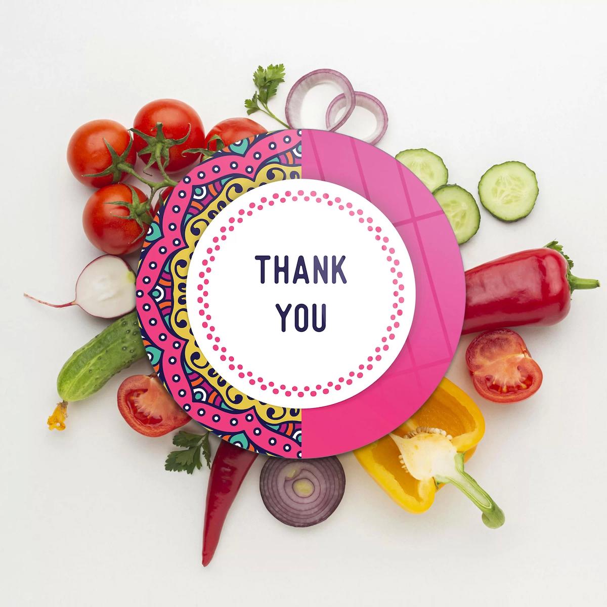 Decovetro Thank You Desenli Cam Orta Pembe Kesme Tahtası