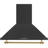 Ferre D021 100 W 650 m³ Emiş Gücü 60 cm Paslanmaz Çelik Karbon Filtreli Bacalı Duvar Tipi Davlumbaz Siyah
