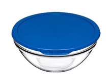 Paşabahçe Yuvarlak Cam-Plastik Saklama Kabı 2x595 ml