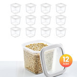 Smartware Skali Kare Plastik Saklama Kabı 12x740 ml
