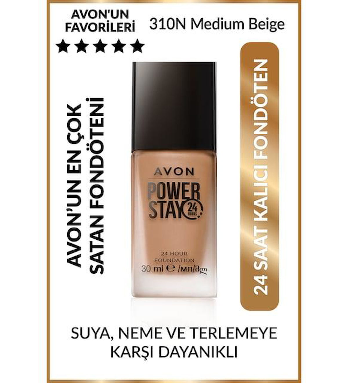 Avon Power Stay 310N Güneş Koruyuculu Likit Fondöten 30 ml