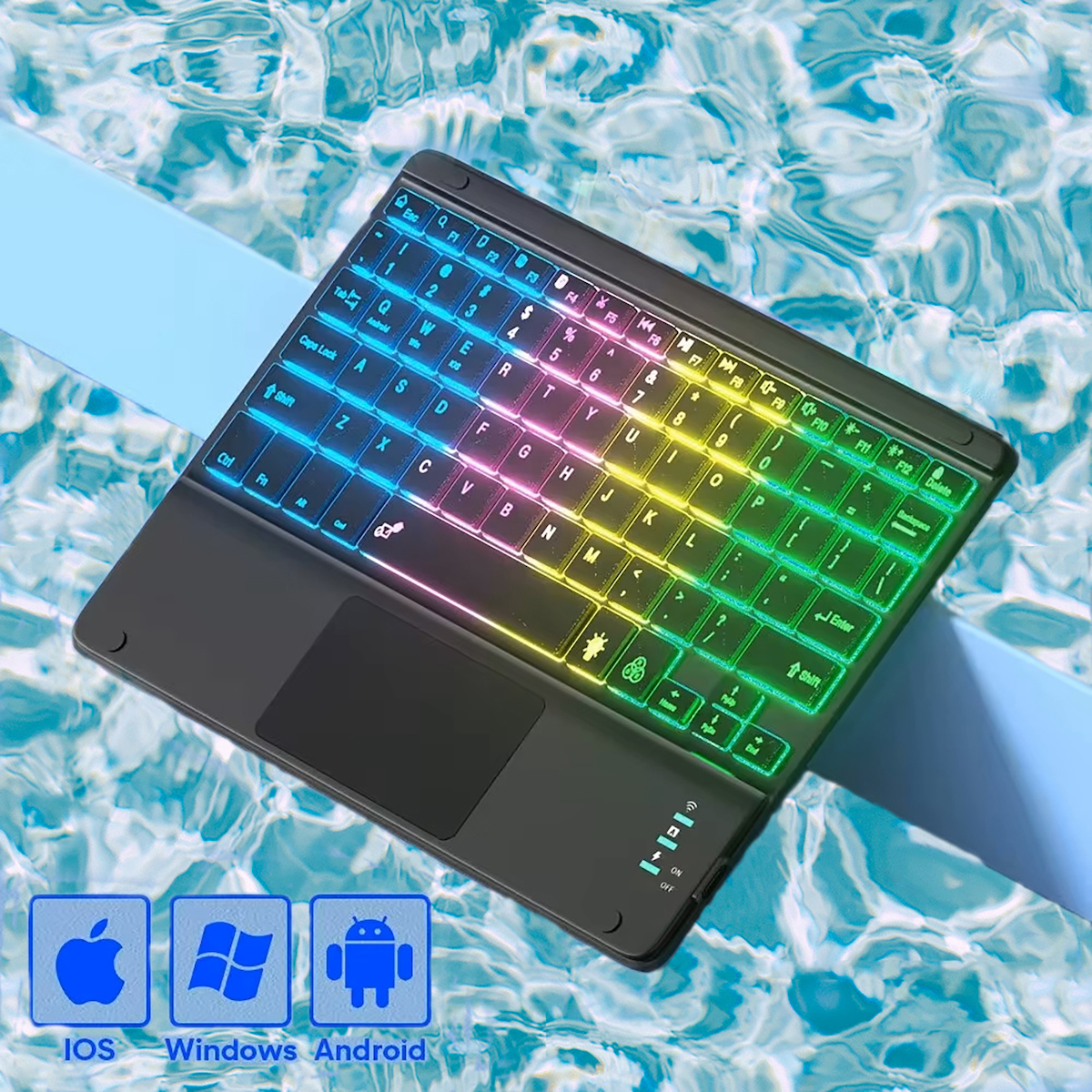 Triline 9.7 İngilizce Q RGB Wireless Siyah Klavye