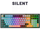 Everest KB-98 SILENT Türkçe Q RGB Mecha-Membrane Switch Kablolu Siyah Klavye