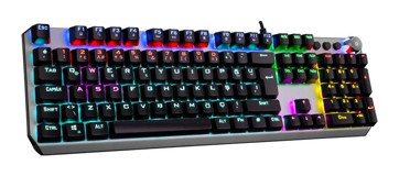 Gametech Venom Türkçe Q RGB 104 Tuşlu Blue Switch Kablolu Siyah Mekanik Gaming Klavye