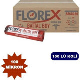 Florex Battal Boy 72x95 cm Çöp Poşeti 10x10 Adet Kırmızı