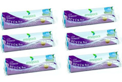 Ersopack Evsel Büyük Boy 65x80 cm Çöp Poşeti 6x10 Adet Mavi