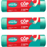 Smarter Battal Boy 72x95 cm Çöp Poşeti 3x7 Adet Yeşil