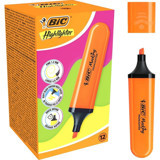 Bic Marking 12'li Neon Turuncu Kesik Uçlu Fosforlu Kalem Seti