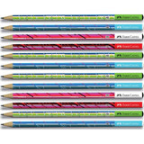 Faber-Castell 12'li Yuvarlak Siyah HB Kurşun Kalem Seti