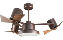 Dlc Garbion Işıklı Kumandalı Plastik 9 kanatlı Kahverengi Tavan Vantilatörü