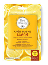 Bee Beauty Lemon Extract Sheet Nemlendirici Kağıt Yüz Maskesi 25 ml