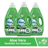 Rinso Aloe Vera Renkliler İçin Konsantre 150 Yıkama Sıvı Deterjan 3 lt