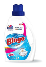 Bingo Amber Çiçeği Renkli ve Beyazlar İçin Konsantre 240 Yıkama Sıvı Deterjan 2.6 lt