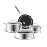 Karaca Plasma Steel 3 Ply 7 Parça Çelik Tencere Seti