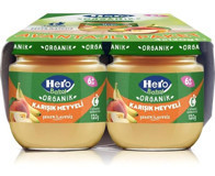 Hero Baby Laktozsuz Tahılsız Glutensiz Organik Meyveli Kavanoz Maması 4x120 gr