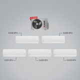 Arçelik ZM30105 9+9+9+9+12 30000 Btu A++ Enerji Sınıfı R32 Inverter Multi Split Duvar Tipi Klima