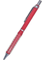 Mikro MP-9004 Silgili Plastik Metalik Kırmızı 0.9 mm Uçlu Versatil Kalem