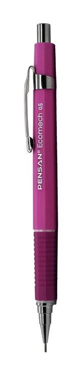 Pensan Ecomech Silgili Plastik Metalik Pembe 0.5 mm Uçlu Versatil Kalem