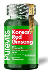 Purevits Kırmızı Kore Ginseng Vitamin 60 Kapsül
