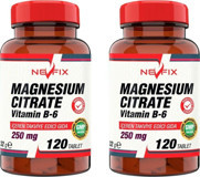 Nevfix Magnesıum Cıtrate Vitamin 2x120 Tablet