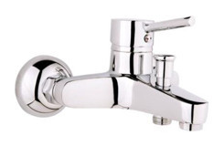 Arçe Delta Pirinç Çiftli Aç Kapa Yarı Ankastre Kare Banyo Bataryası Krom