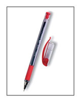Faber-Castell 1425 Plastik Tek Renkli 0.7 mm İğne Uçlu Kırmızı 3'lü Tükenmez Kalem