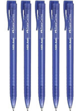 Faber-Castell 1425 Auto Plastik Tek Renkli 1.0 mm Mavi 5'li Tükenmez Kalem