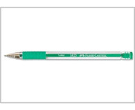 Faber-Castell 1425 Plastik Tek Renkli 0.7 mm İğne Uçlu Yeşil 3'lü Tükenmez Kalem
