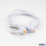 Winex S10 Silikonsuz Mikrofonlu 3.5 mm Jak Kablolu Kulaklık Beyaz