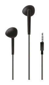 Linktech H35 Silikonsuz Mikrofonlu 3.5 mm Jak Kablolu Kulaklık Siyah